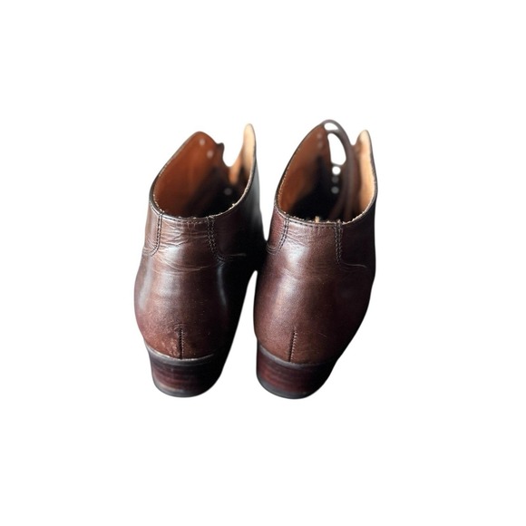 Nine West Brown Boots leather Cap Toe Lace Up Ankle Women's Dress Boot Size 5.5M - Picture 3 of 11